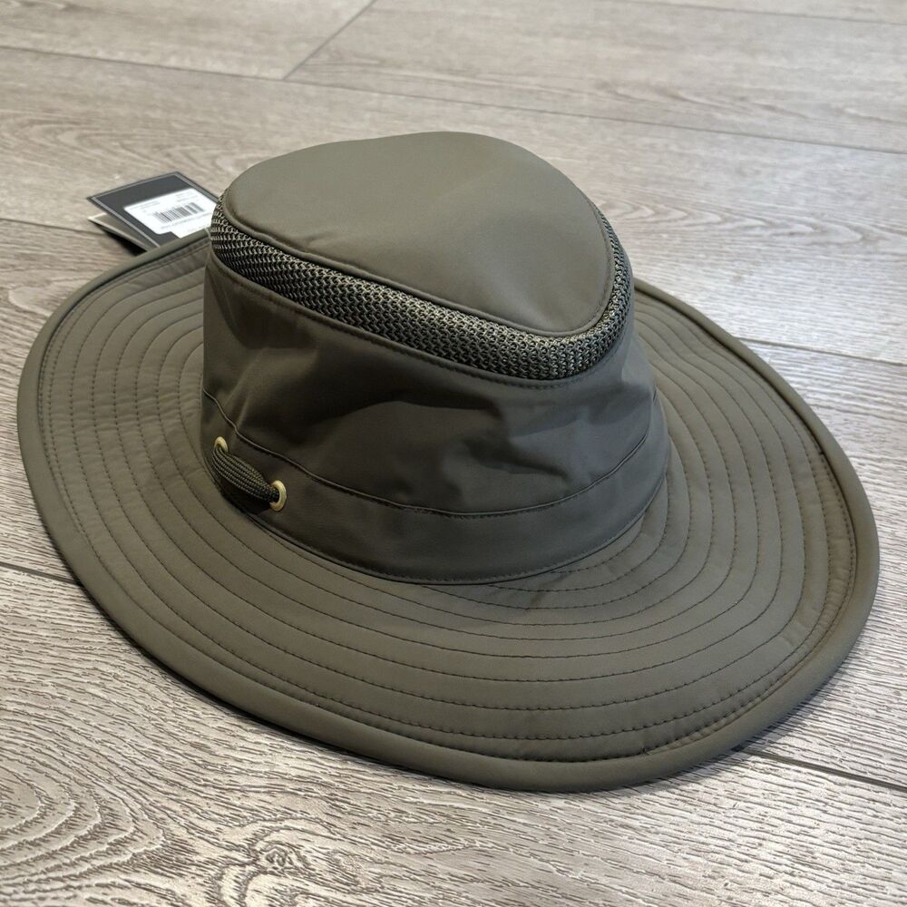 Tilley LTM5 Airflo Hat Medium 7 1/4 Olive Green NWT UPF 50 Travel Outdoor Active - Picture 2 of 5